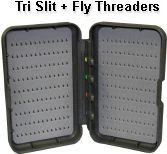 Fly Boxes X Factor Pro Series 6 Tri Slit + Fly Threaders Fly Box