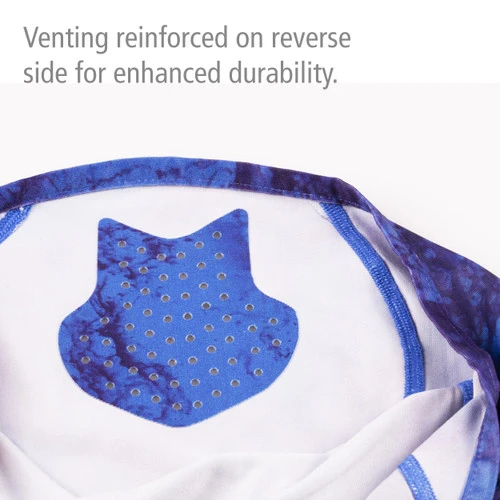 Head Socks Shimano Shades Vented Face Gaiter - Water Camo 4 Head Socks Shimano Shades Vented Face Gaiter - Water Camo - Image 2