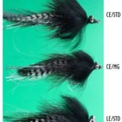 Felty's Flies Black 'N' Barred CE/MG #2/0