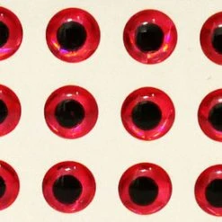 Beads, Eyes & Rattles Wapsi Hologram Eyes - Red 1/4"