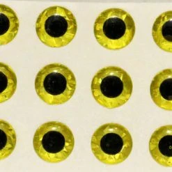 Beads, Eyes & Rattles Wapsi Hologram Eyes - Yellow 5/16"